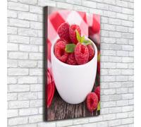 Tulup Dipinto Su Tela Pittura Su Un Muro 50x100cm - Lamponi Nella Tazza