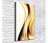 Tulup Dipinto Su Tela Pittura Su Un Muro 50x100cm - Onda Astratta
