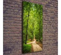 Tulup Dipinto Su Tela Pittura Su Un Muro 50x125cm - Il Sentiero Nel Bosco