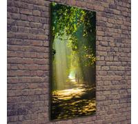 Tulup Dipinto Su Tela Pittura Su Un Muro 50x125cm - Il Sentiero Nel Bosco