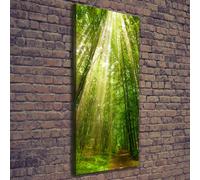Tulup Dipinto Su Tela Pittura Su Un Muro 50x125cm - Il Sentiero Nel Bosco