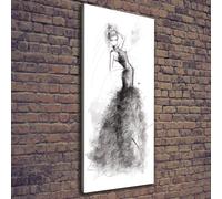 Tulup Dipinto Su Tela Pittura Su Un Muro 50x125cm - Illustrazione Di Moda