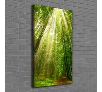 Tulup Dipinto Su Tela Pittura Su Un Muro 60x120cm - Il Sentiero Nel Bosco