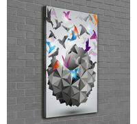 Tulup Dipinto Su Tela Pittura Su Un Muro 60x120cm - La Libertà Di Carta