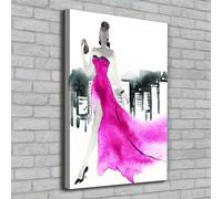 Tulup Dipinto Su Tela Pittura Su Un Muro 70x100cm - Illustrazione Di Moda