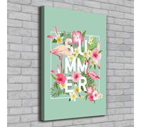 Tulup Dipinto Su Tela Pittura Su Un Muro 70x100cm - Vacanze E Fenicotteri