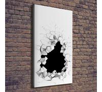 Tulup Dipinto Su Tela Pittura Su Un Muro 70x140cm - Buco Nel Muro