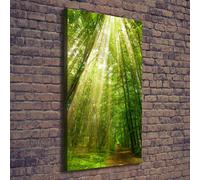 Tulup Dipinto Su Tela Pittura Su Un Muro 70x140cm - Il Sentiero Nel Bosco