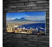 Tulup Pittura Su Vetro Tempereto Immagine 100x50cm - Napoli Italia