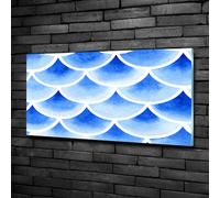 Tulup Pittura Su Vetro Tempereto Immagine 100x50cm - Squame Di Pesce