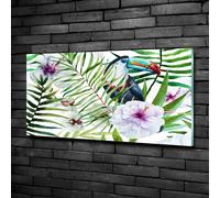 Tulup Pittura Su Vetro Tempereto Immagine 100x50cm - Tucano Tropicale