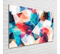 Tulup Pittura Su Vetro Tempereto Immagine 100x70cm - Astrazione A Mosaico