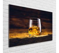 Tulup Pittura Su Vetro Tempereto Immagine 100x70cm - Borbone In Un Bicchiere