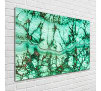 Tulup Pittura Su Vetro Tempereto Immagine 100x70cm - Trama Di Malachite