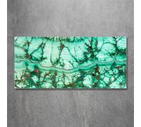 Tulup Pittura Su Vetro Tempereto Immagine 120x60cm - Trama Di Malachite