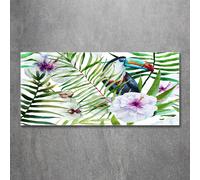 Tulup Pittura Su Vetro Tempereto Immagine 120x60cm - Tucano Tropicale