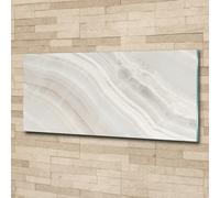 Tulup Pittura Su Vetro Tempereto Immagine 125x50cm - Marmo Texture