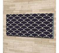 Tulup Pittura Su Vetro Tempereto Immagine 125x50cm - Squame Di Pesce