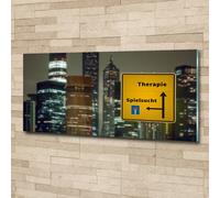 Tulup Pittura Su Vetro Tempereto Immagine 125x50cm - Terapia Della Città