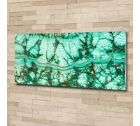 Tulup Pittura Su Vetro Tempereto Immagine 125x50cm - Trama Di Malachite