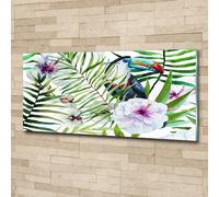 Tulup Pittura Su Vetro Tempereto Immagine 125x50cm - Tucano Tropicale