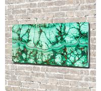 Tulup Pittura Su Vetro Tempereto Immagine 140x70cm - Trama Di Malachite