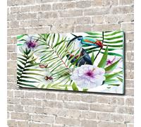 Tulup Pittura Su Vetro Tempereto Immagine 140x70cm - Tucano Tropicale