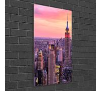 Tulup Pittura Su Vetro Tempereto Immagine 50x100cm - New York Ad Ovest