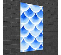 Tulup Pittura Su Vetro Tempereto Immagine 50x100cm - Squame Di Pesce