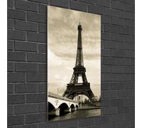 Tulup Pittura Su Vetro Tempereto Immagine 50x100cm - Torre Eiffel A Parigi