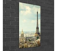Tulup Pittura Su Vetro Tempereto Immagine 50x100cm - Torre Eiffel A Parigi