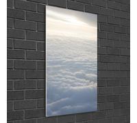 Tulup Pittura Su Vetro Tempereto Immagine 50x100cm - Volo Sopra Le Nuvole