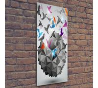 Tulup Pittura Su Vetro Tempereto Immagine 50x125cm - La Libertà Di Carta