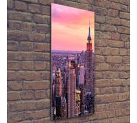 Tulup Pittura Su Vetro Tempereto Immagine 50x125cm - New York Ad Ovest