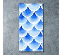 Tulup Pittura Su Vetro Tempereto Immagine 60x120cm - Squame Di Pesce