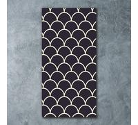 Tulup Pittura Su Vetro Tempereto Immagine 60x120cm - Squame Di Pesce