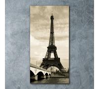 Tulup Pittura Su Vetro Tempereto Immagine 60x120cm - Torre Eiffel A Parigi