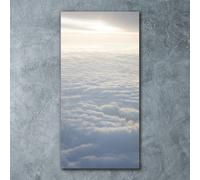 Tulup Pittura Su Vetro Tempereto Immagine 60x120cm - Volo Sopra Le Nuvole