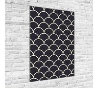 Tulup Pittura Su Vetro Tempereto Immagine 70x100cm - Squame Di Pesce