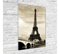 Tulup Pittura Su Vetro Tempereto Immagine 70x100cm - Torre Eiffel A Parigi