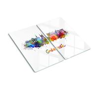 Tulup Tagliere Di Vetro Per La Cucina 2x30x52cm - Danzig