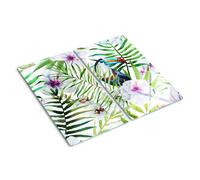 Tulup Tagliere Di Vetro Per La Cucina 2x30x52cm - Tucano Tropicale