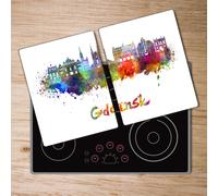 Tulup Tagliere Di Vetro Per La Cucina 2x40x52cm - Danzig