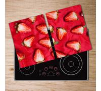 Tulup Tagliere Di Vetro Per La Cucina 2x40x52cm - Fragole Tritate