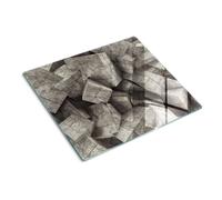Tulup Tagliere Di Vetro Per La Cucina Copertina 60x52 - Cubi Di Cemento