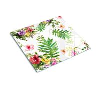 Tulup Tagliere Di Vetro Per La Cucina Copertina 60x52 - Modello Di Fiore