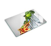 Tulup Tagliere Di Vetro Per La Cucina Copertina 80x52 - Mangiare Sano
