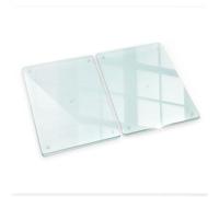 Tulup Tagliere Trasparente Antigraffio 2x40x52 cm Vetro Temperat
