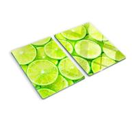 Tulup Tagliere Vetro Temperato - 2x40x52cm - Copri Piano Cottura - Limes