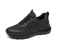 TUMAHE Scarpe da Ginnastica per Uomo con Aumento di Altezza Scarpe Casual Elevate con Rialzo Nascosto,Nero,39 EU